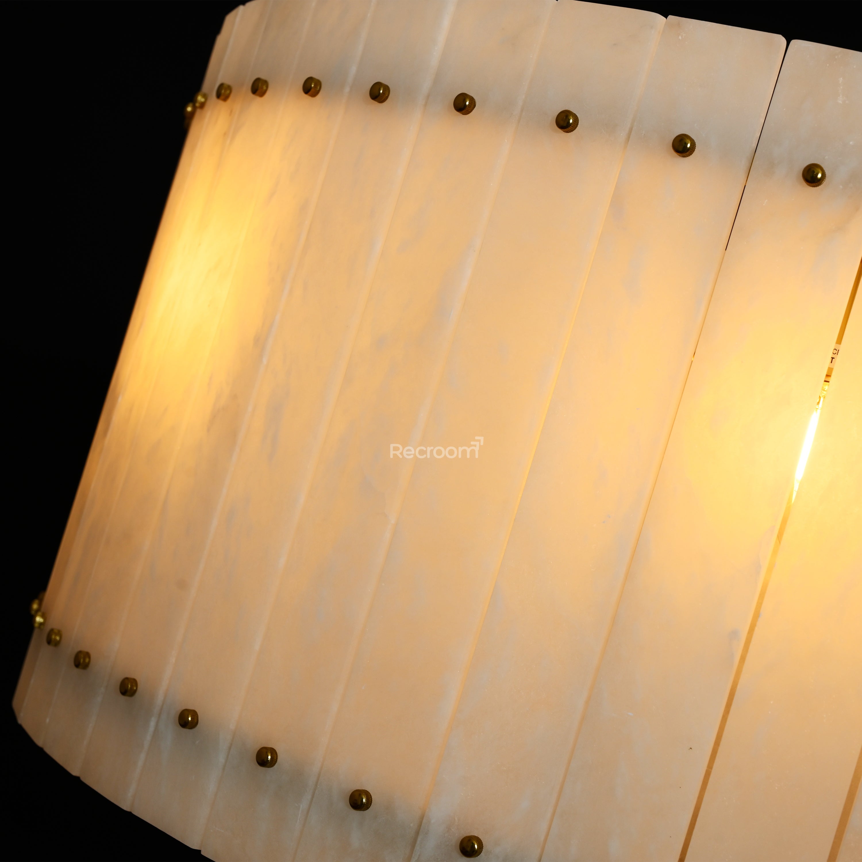 San Marconer Alabaster Round Chandelier 37‘’