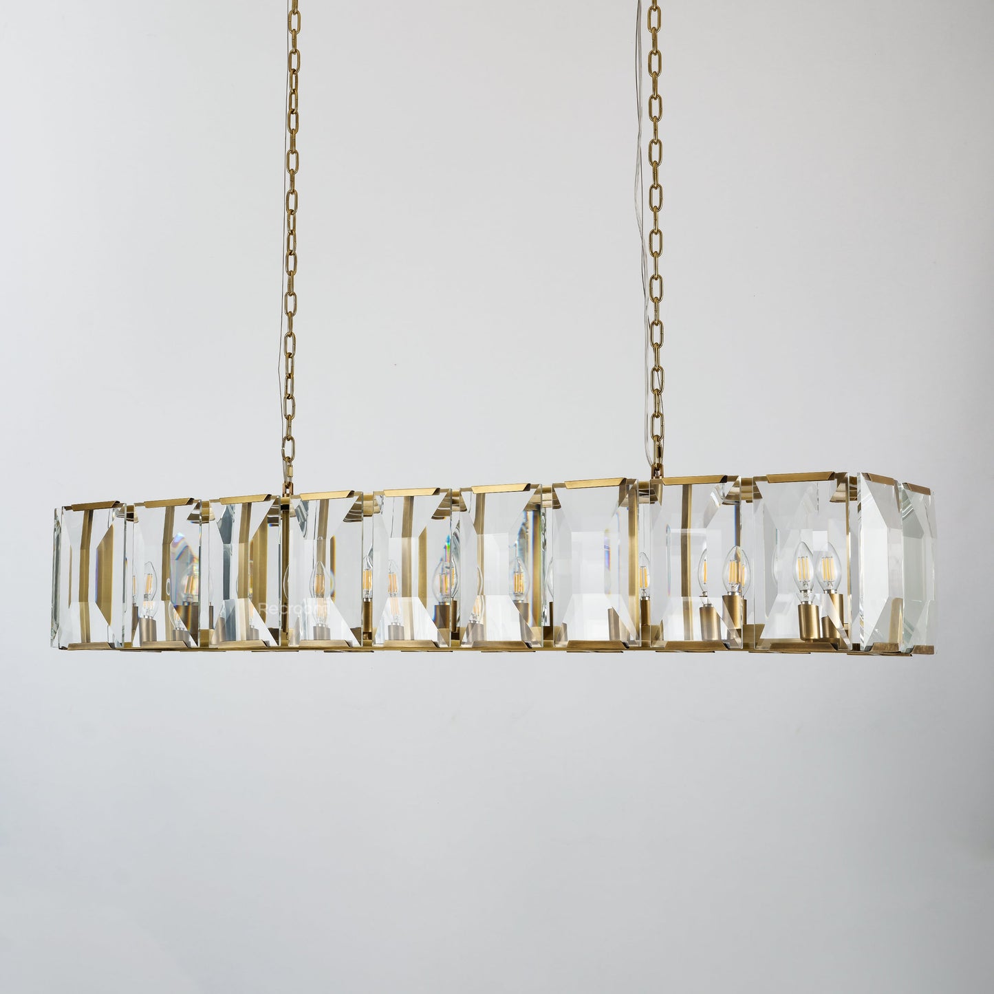 Harllow Multi Crystal Rectangular Chandelier 42“ 54” 62“ 74”