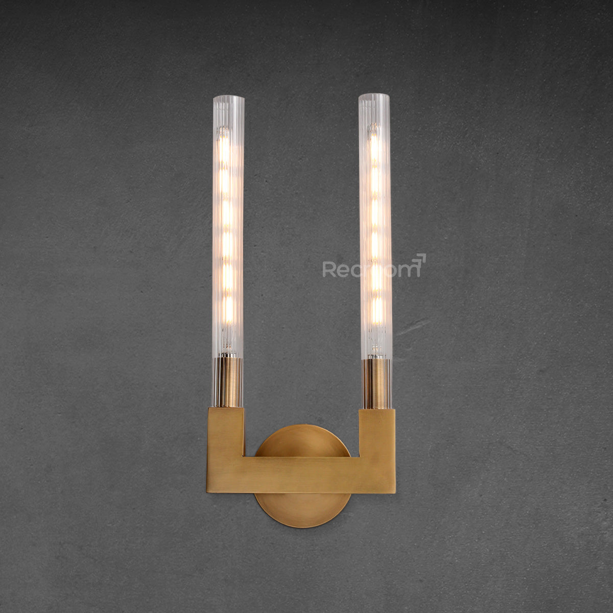 Cannel Double Wall Sconce 9"
