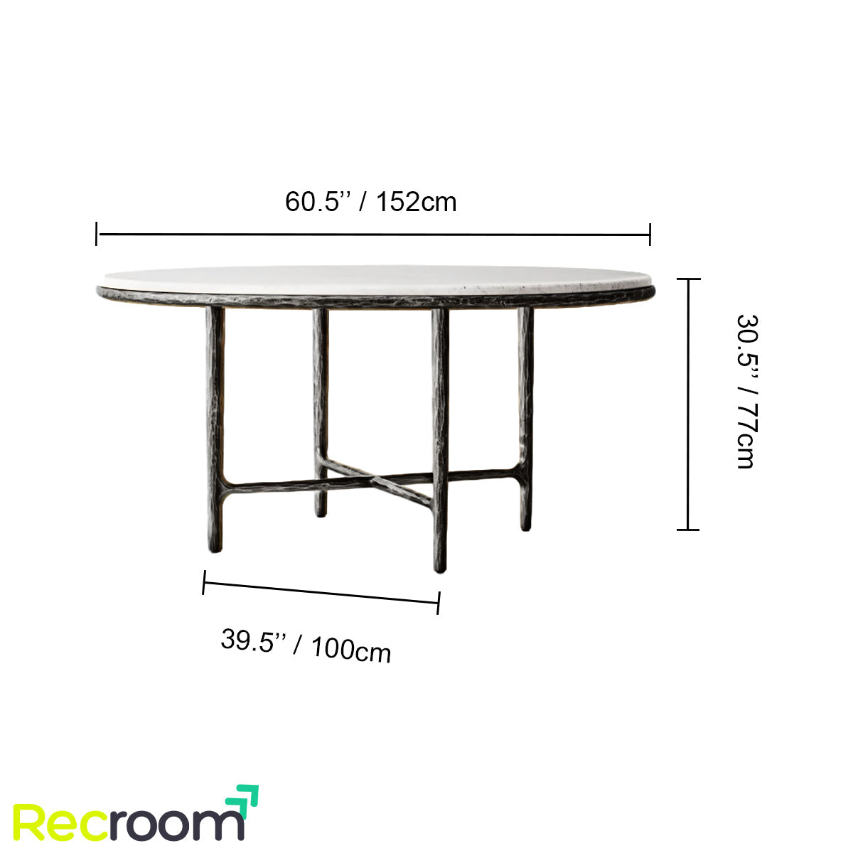 Thaddeo Marble Round Dining Table