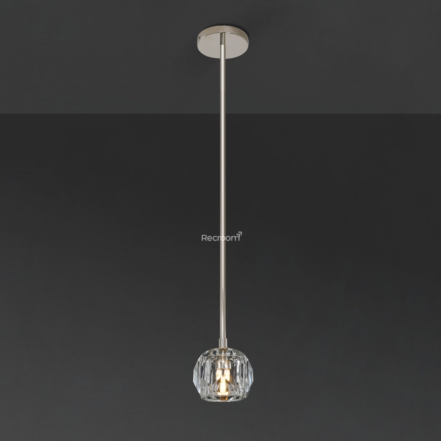 Boulew Crystal Glass Rod Pendant 5"