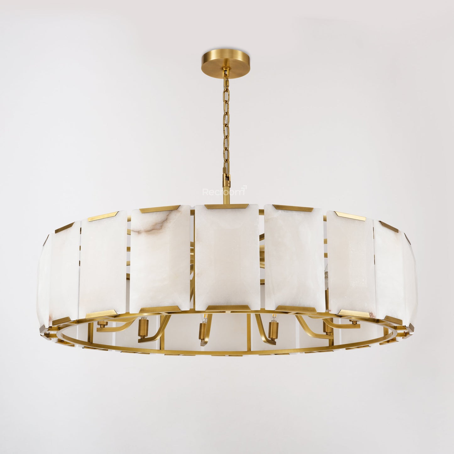 Harllow Calcite Round Chandelier 43"