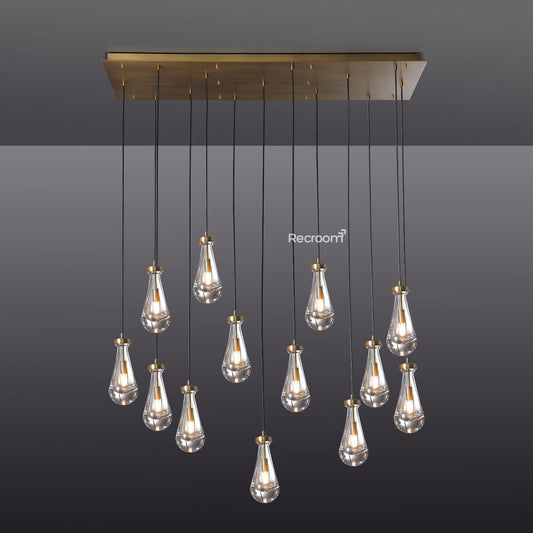 Raindrop Linear Chandelier 54"