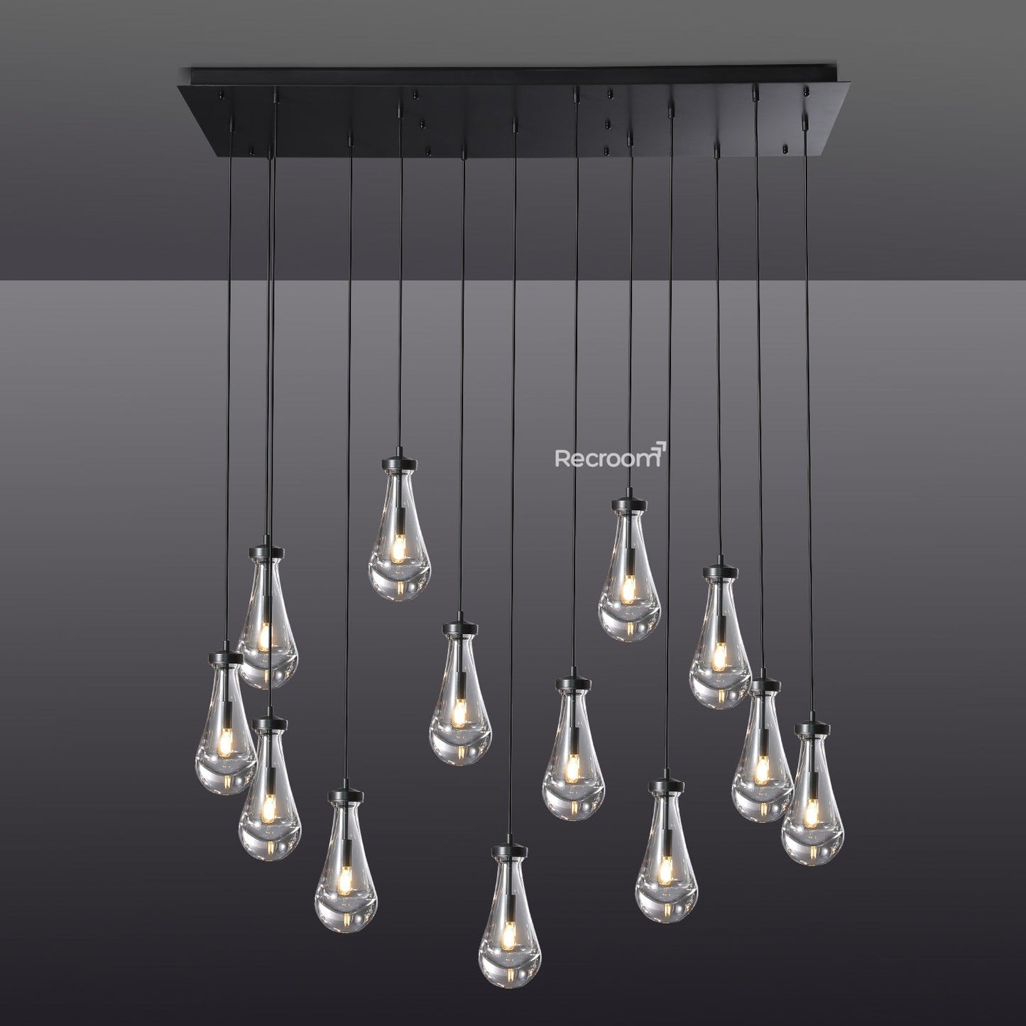Raindrop Linear Chandelier 54"