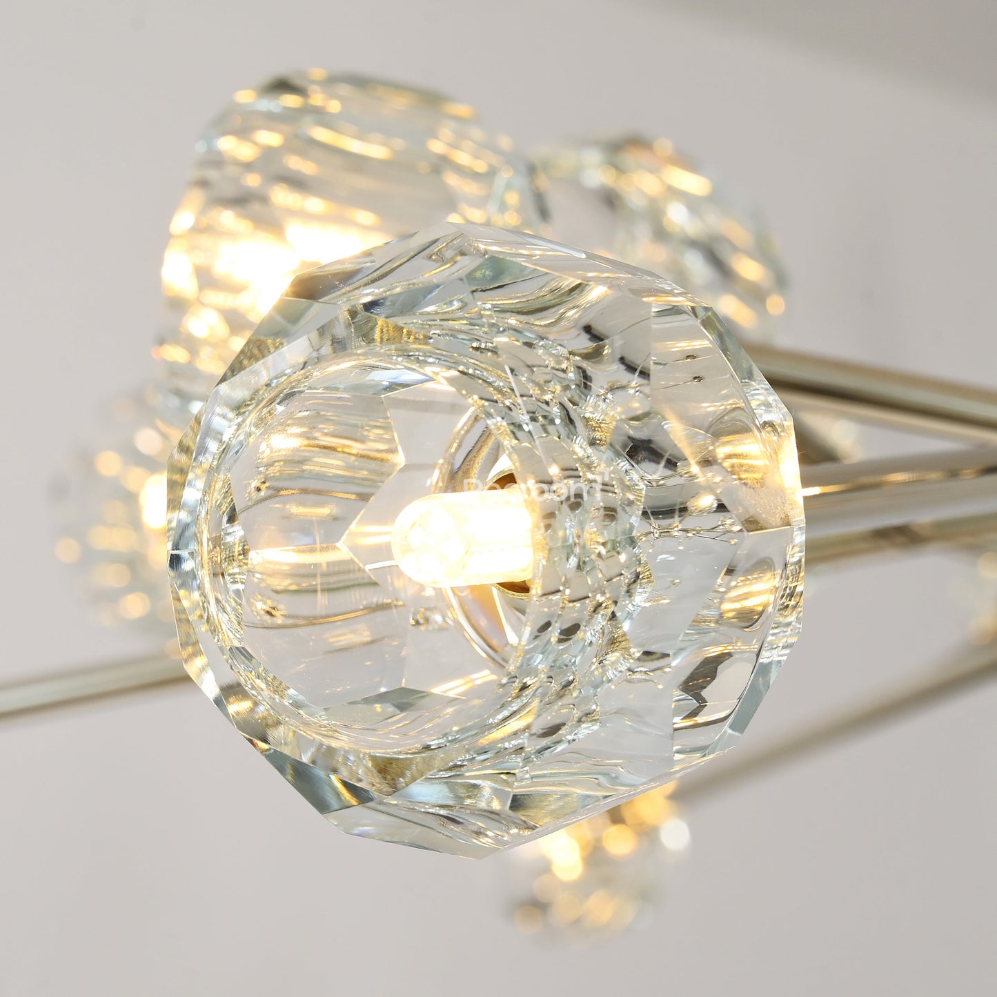Boulew Crystal Glass Round Chandelier 60"