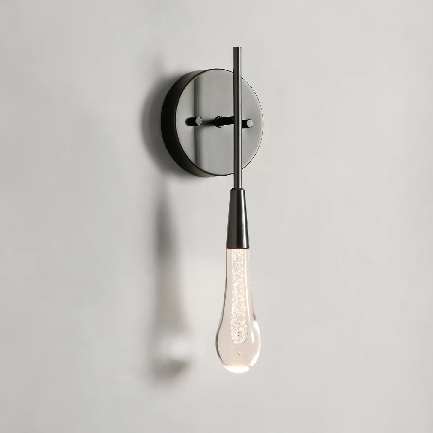 Solitaire Crystal Wall Sconce 5"W