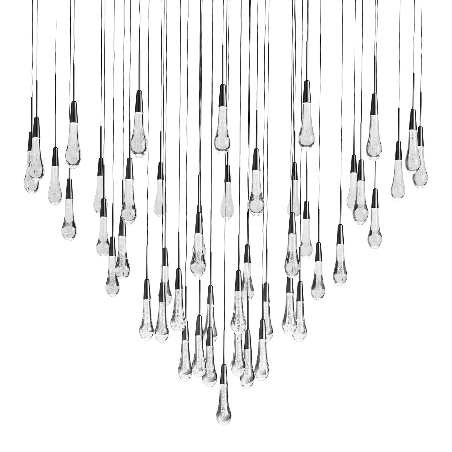Solitaire Round Chandelier 58"D