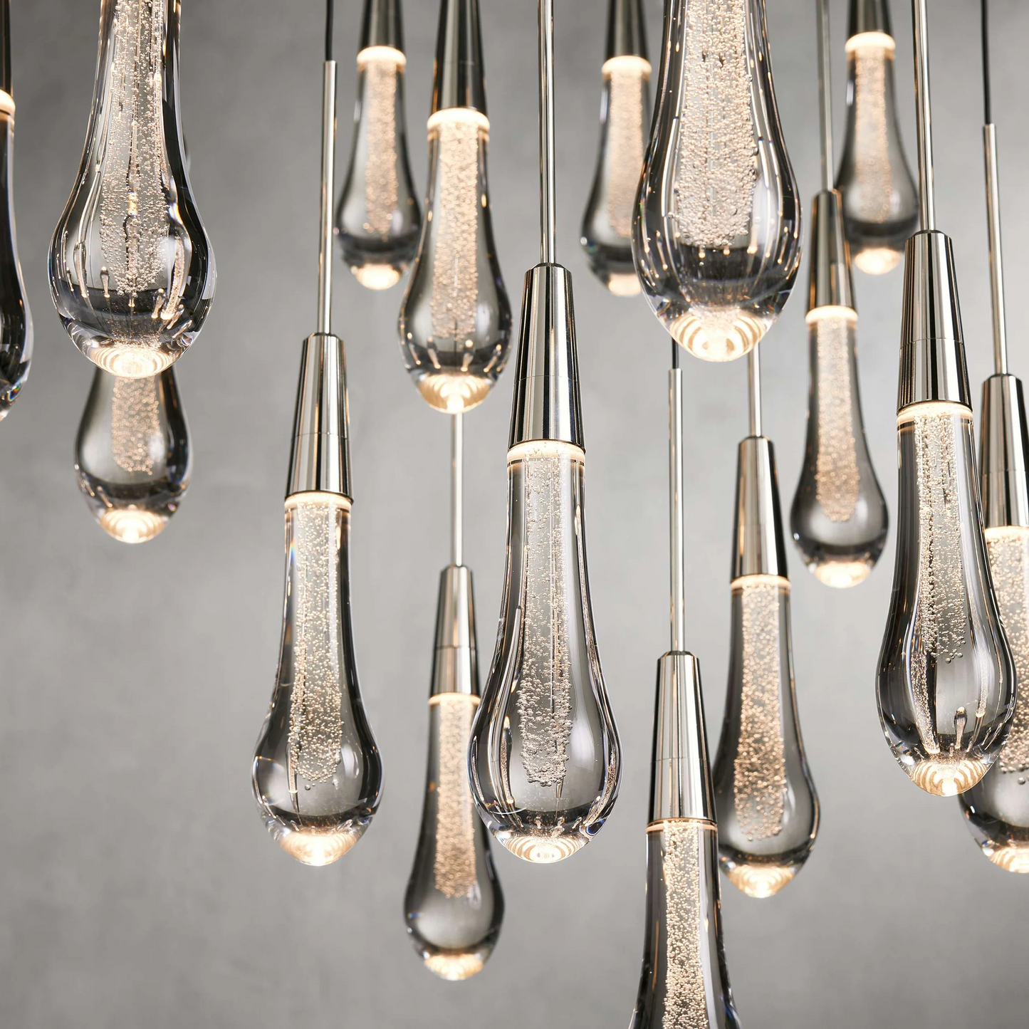 Solitaire Crystal Round Chandelier 17" 24" 36" 40'' 48'' 58"D