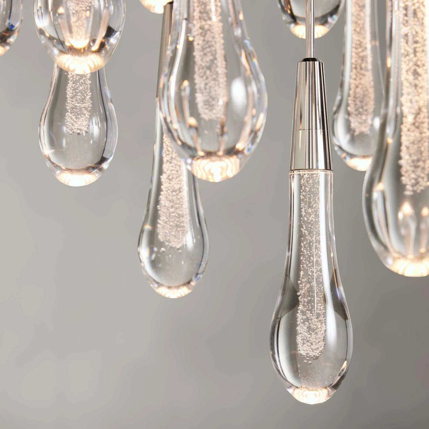 Solitaire Crystal Round Chandelier 17" 24" 36" 40'' 48'' 58"D