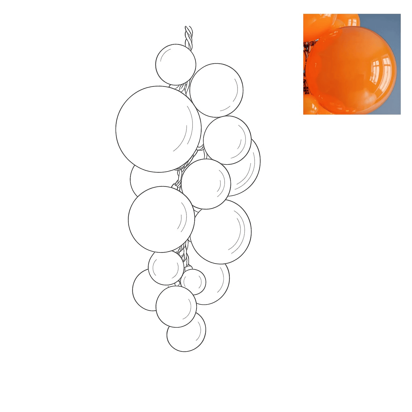 Velymo Grapetta Chandelier