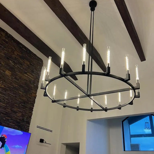 Cannel Round Chandelier 60"