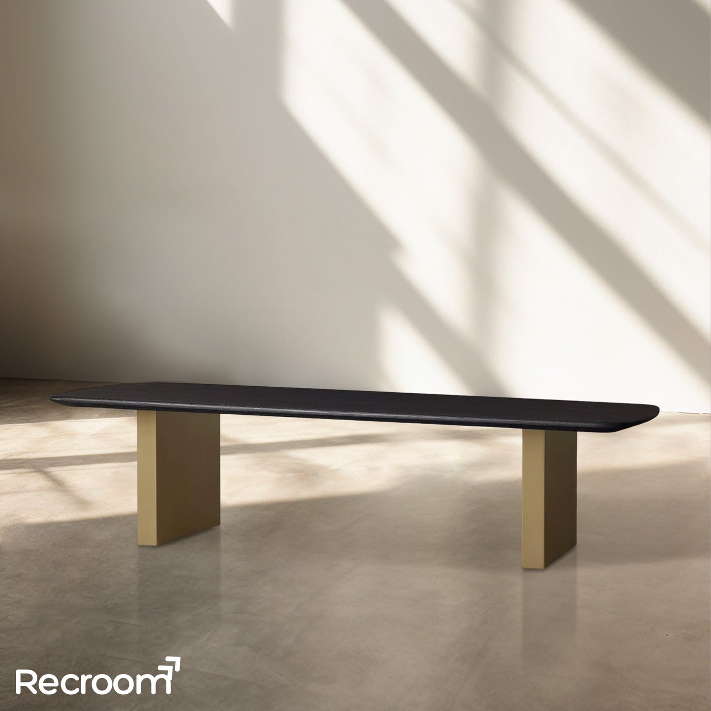 San Germani 72" Wood Coffee Table with Clement Base