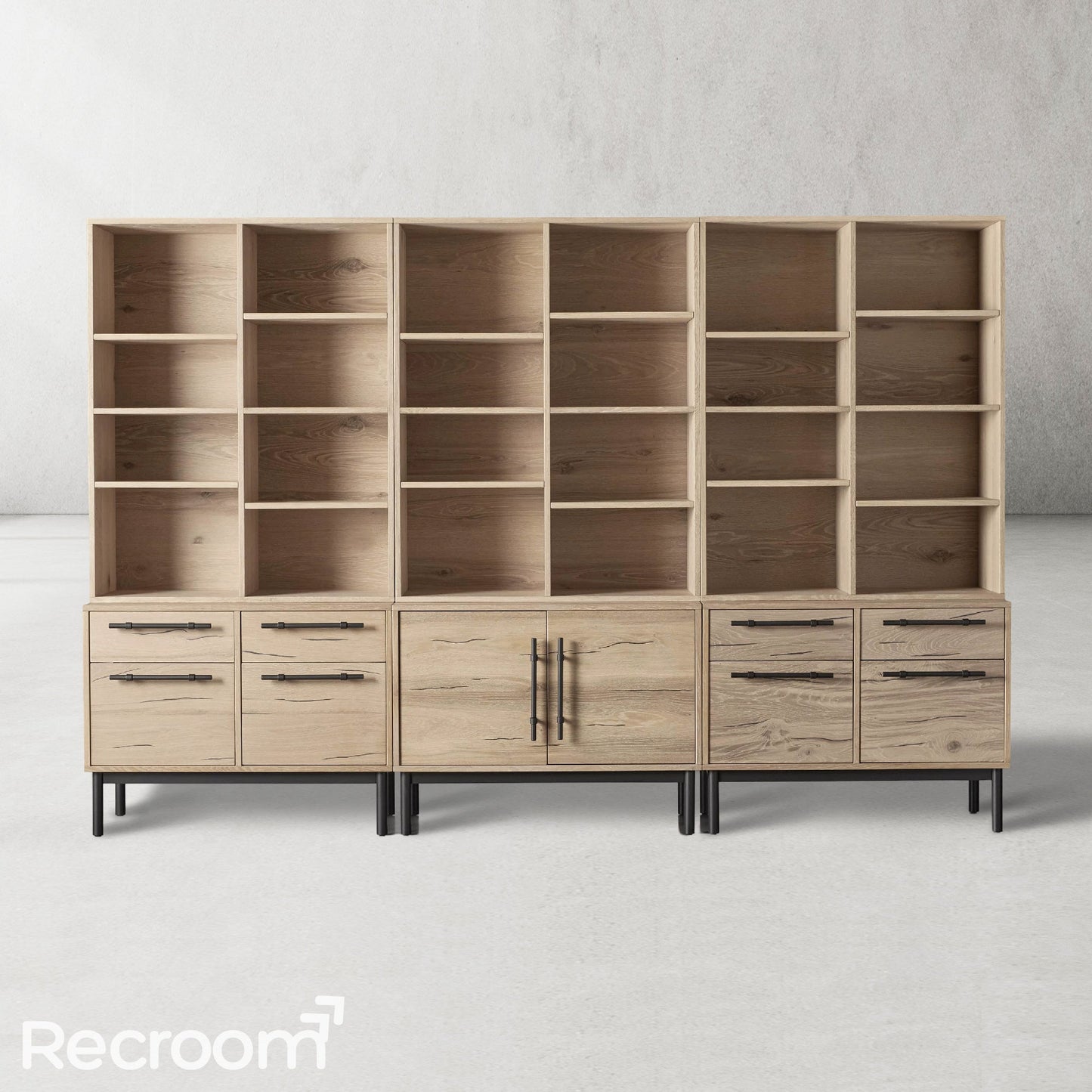 Sullivo Modular Triple Bookcase File