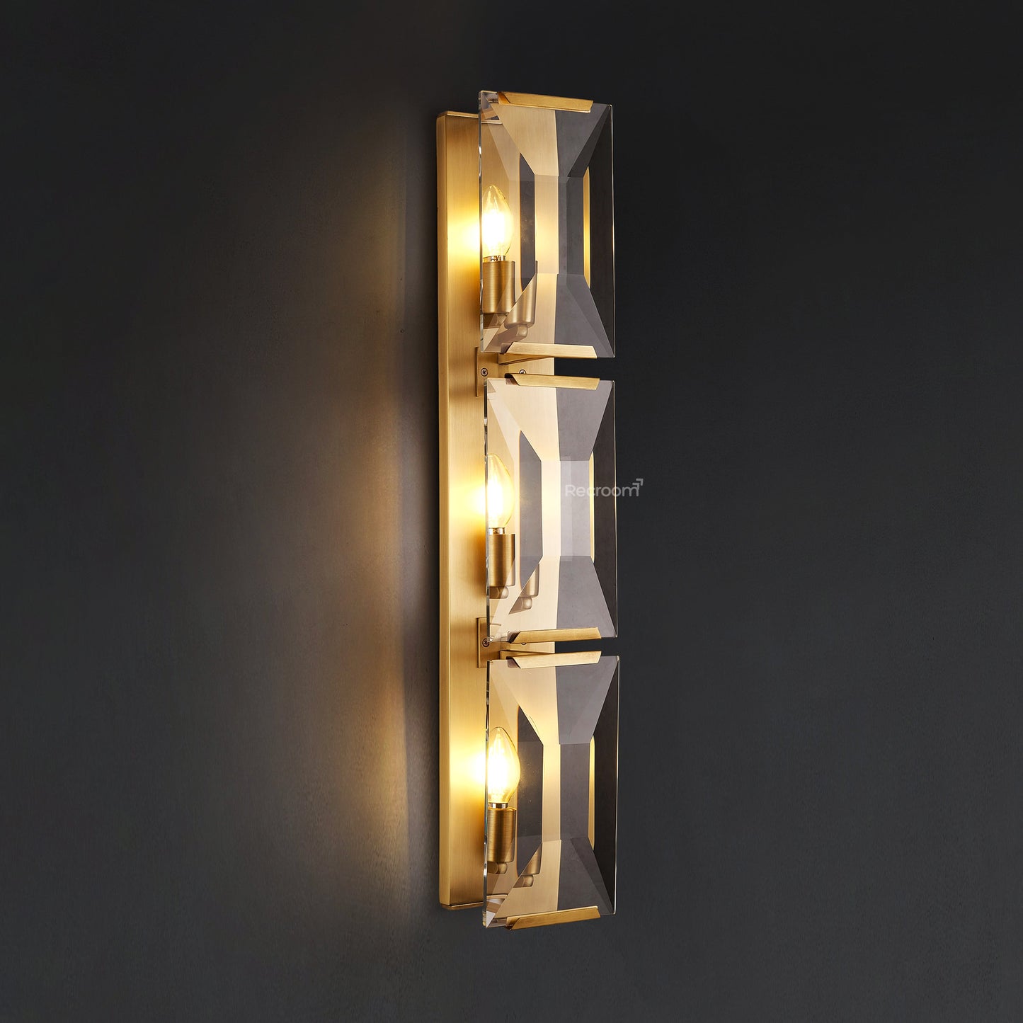 Harllow Crystal Triple Wall Sconce 6“