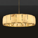Harllow Calcite Round Chandelier 43"