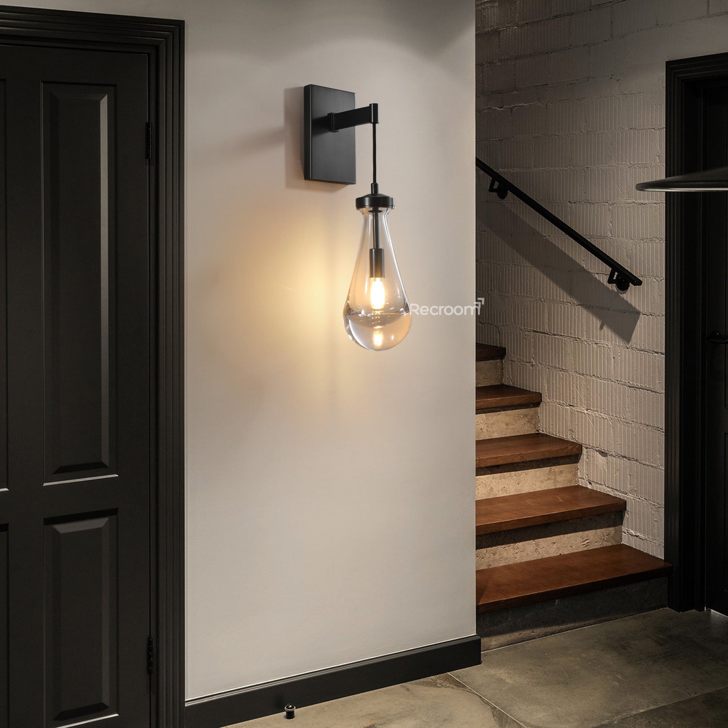 Raindrop Wall Sconce 5" Cord