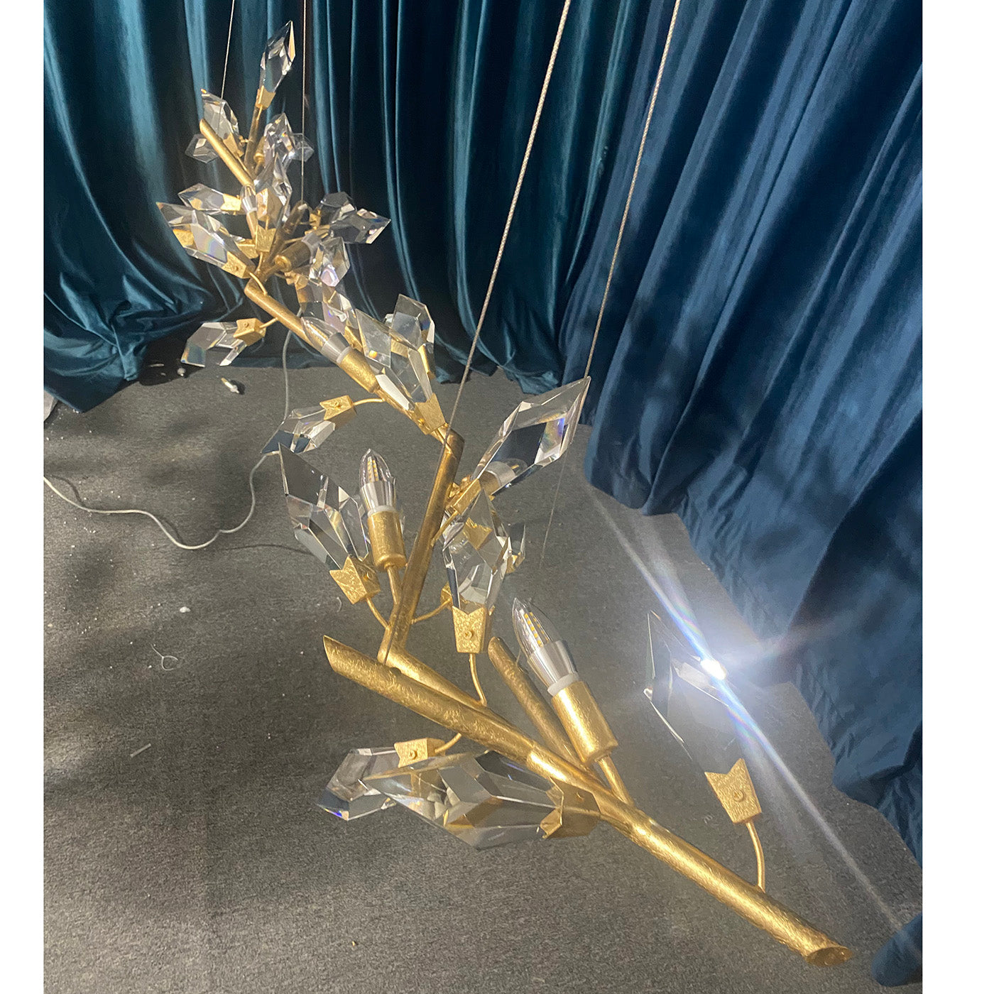 Addison 72" Linear Crystal chandelier