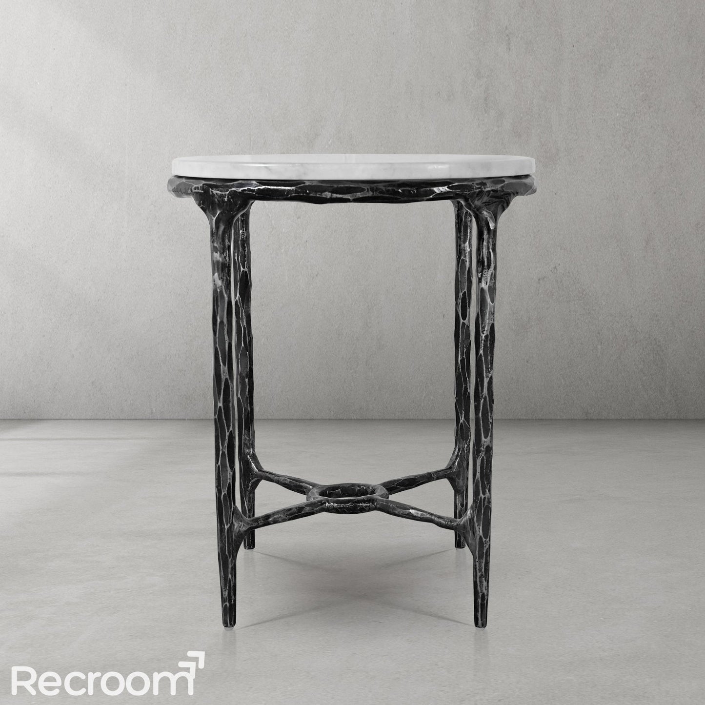 Thaddeo Round Marble Side Table 18" 22"