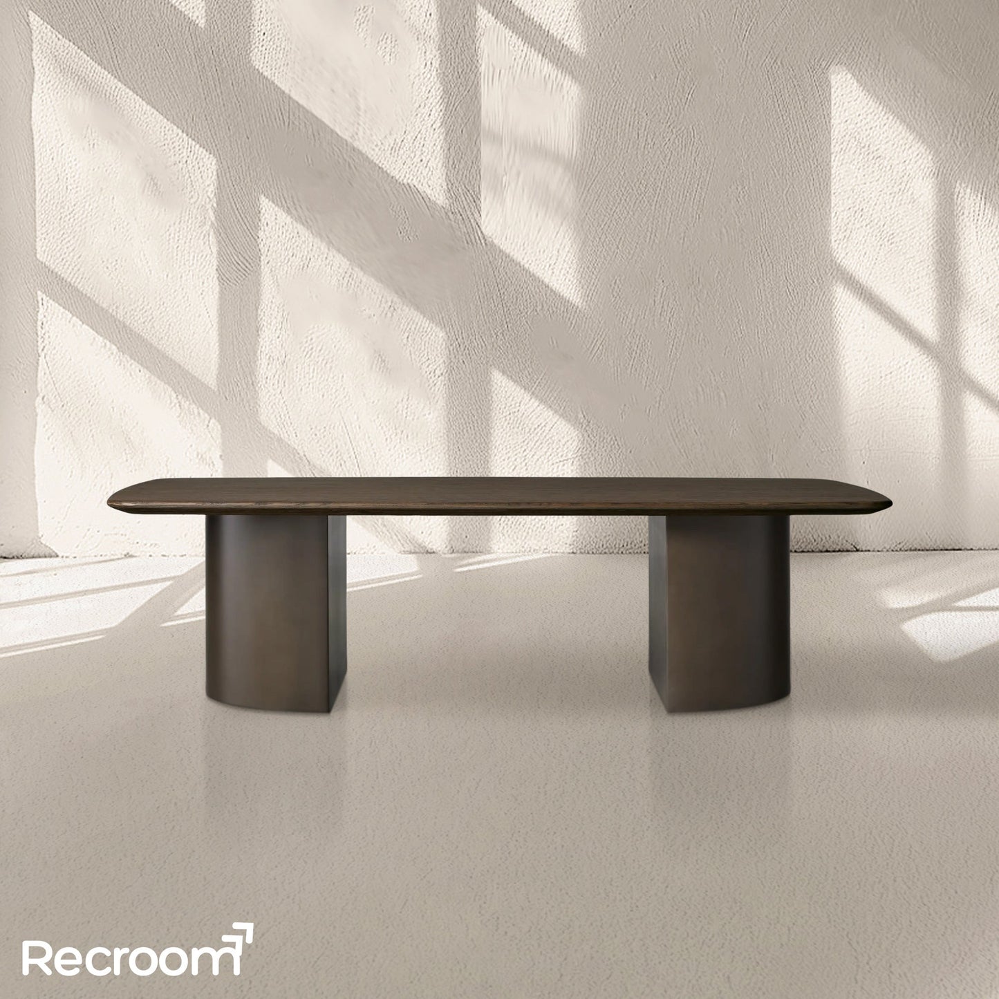 San Germani Wood Coffee Table with Dauphine Base