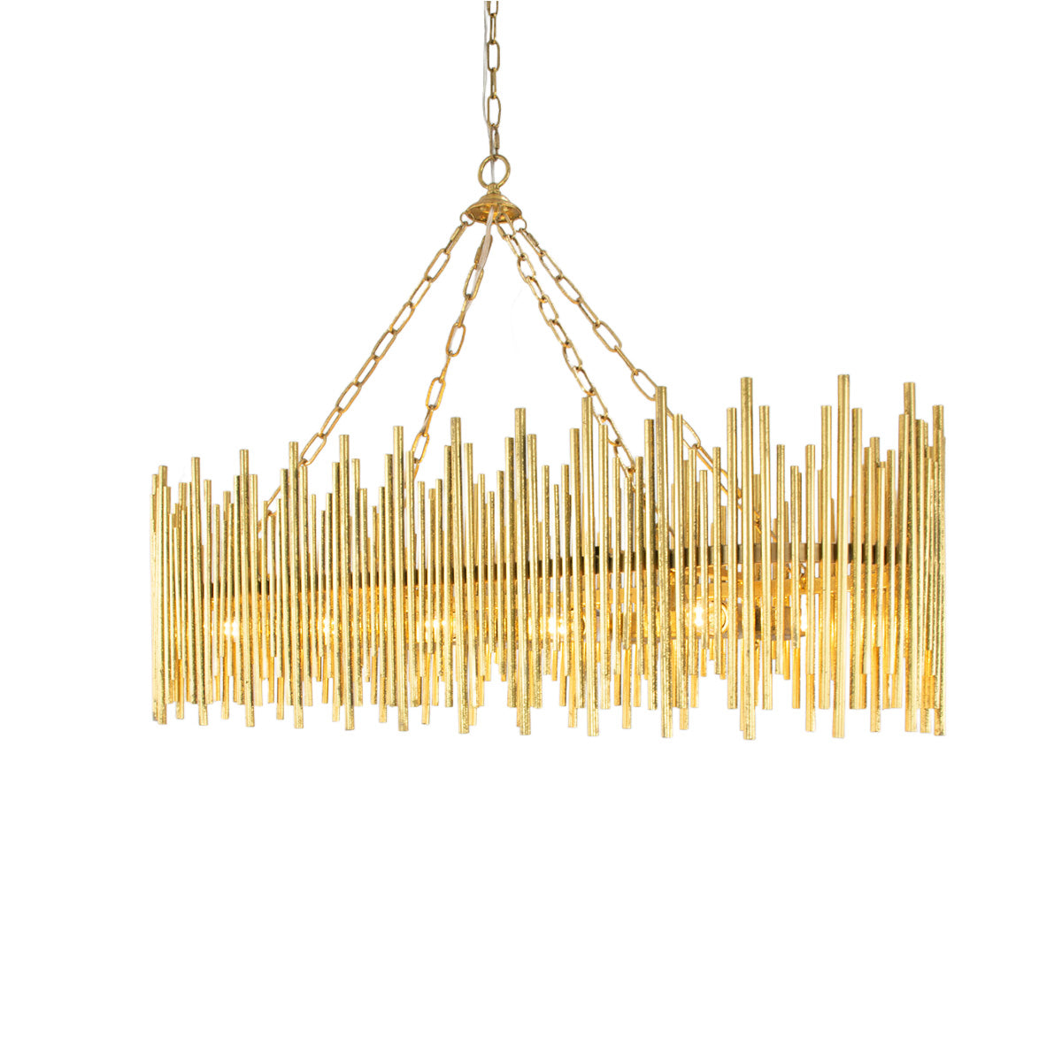 Althely 10 Lights Rectangle Pendant Chandelier