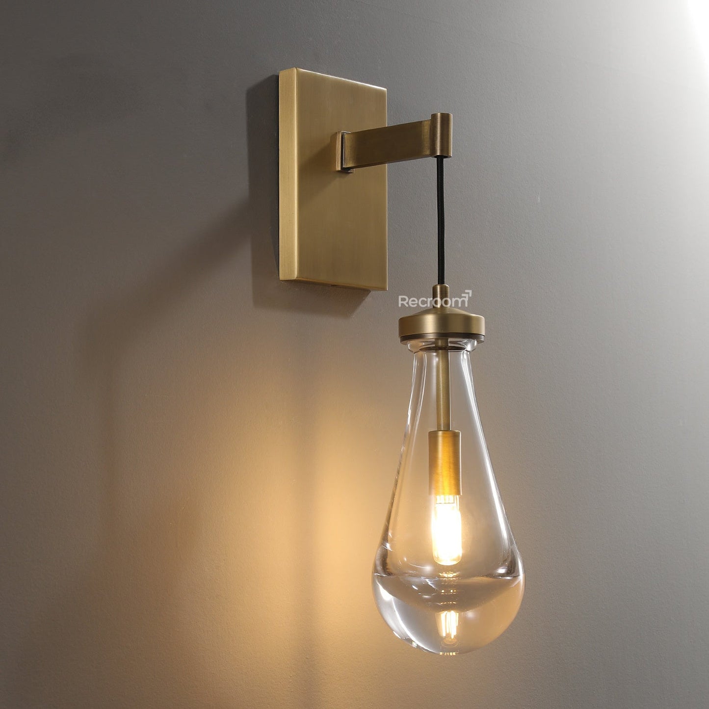 Raindrop Wall Sconce 5" Cord