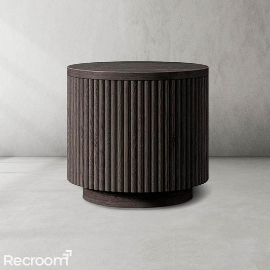 Muelho Wood Round Side Table