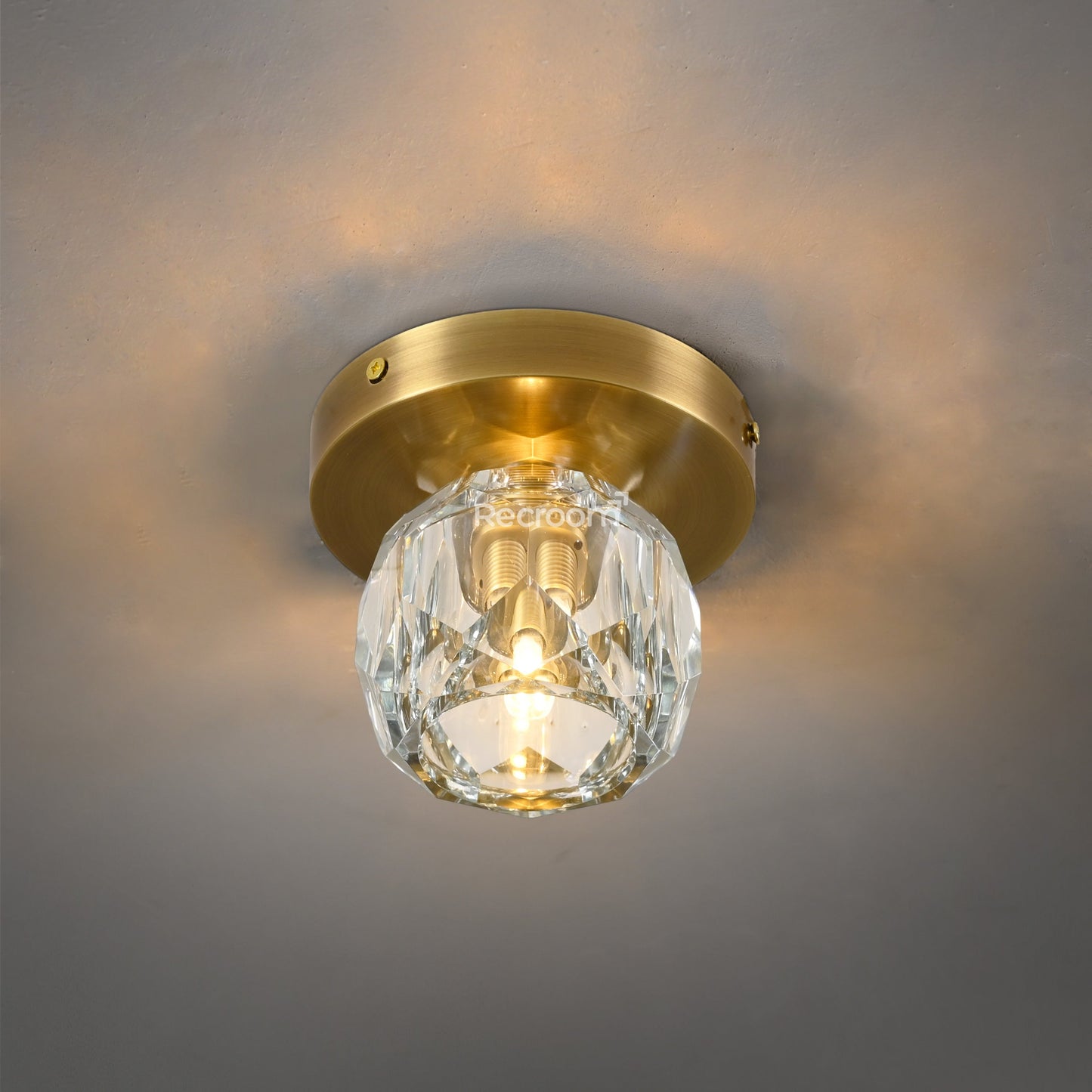 Boulew Crystal Glass Petite Flushmount 6"