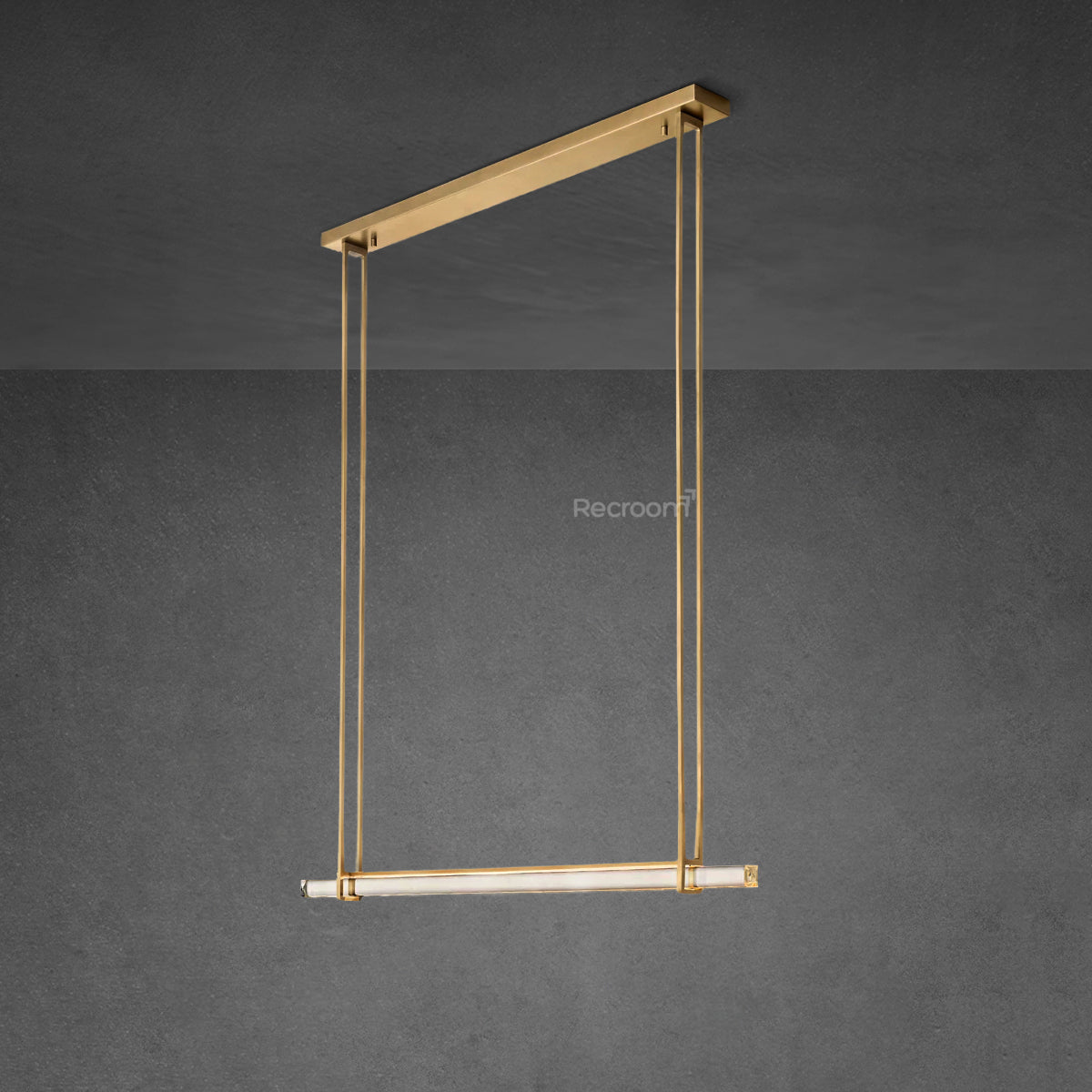 Auduben Crystal Single Bar Linear Chandelier 60"