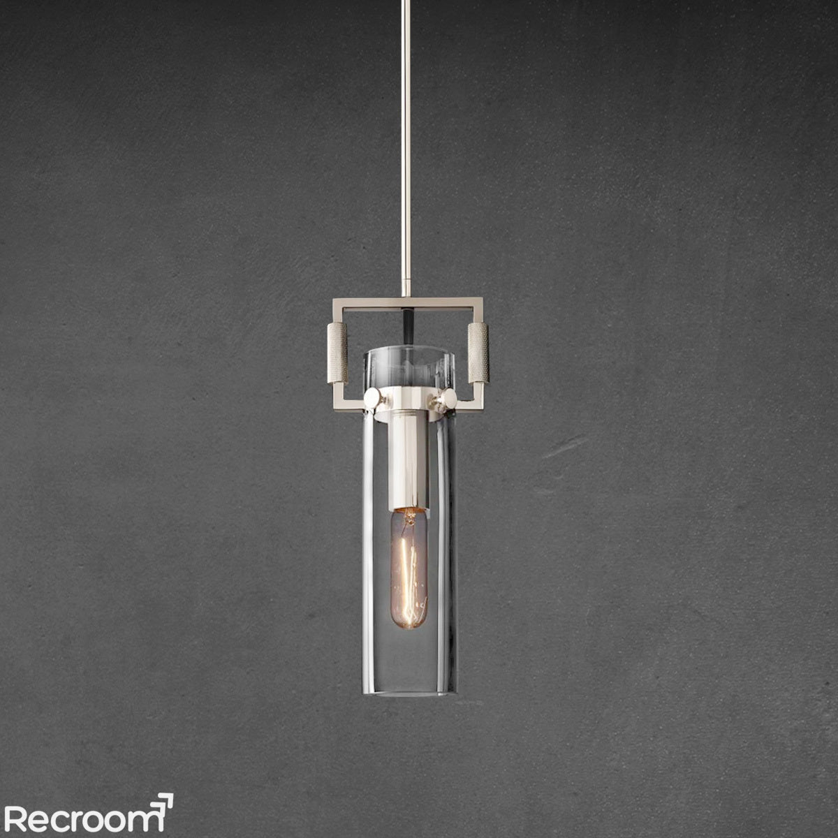 Machenist Glass Cylinder Pendant 12" 22"