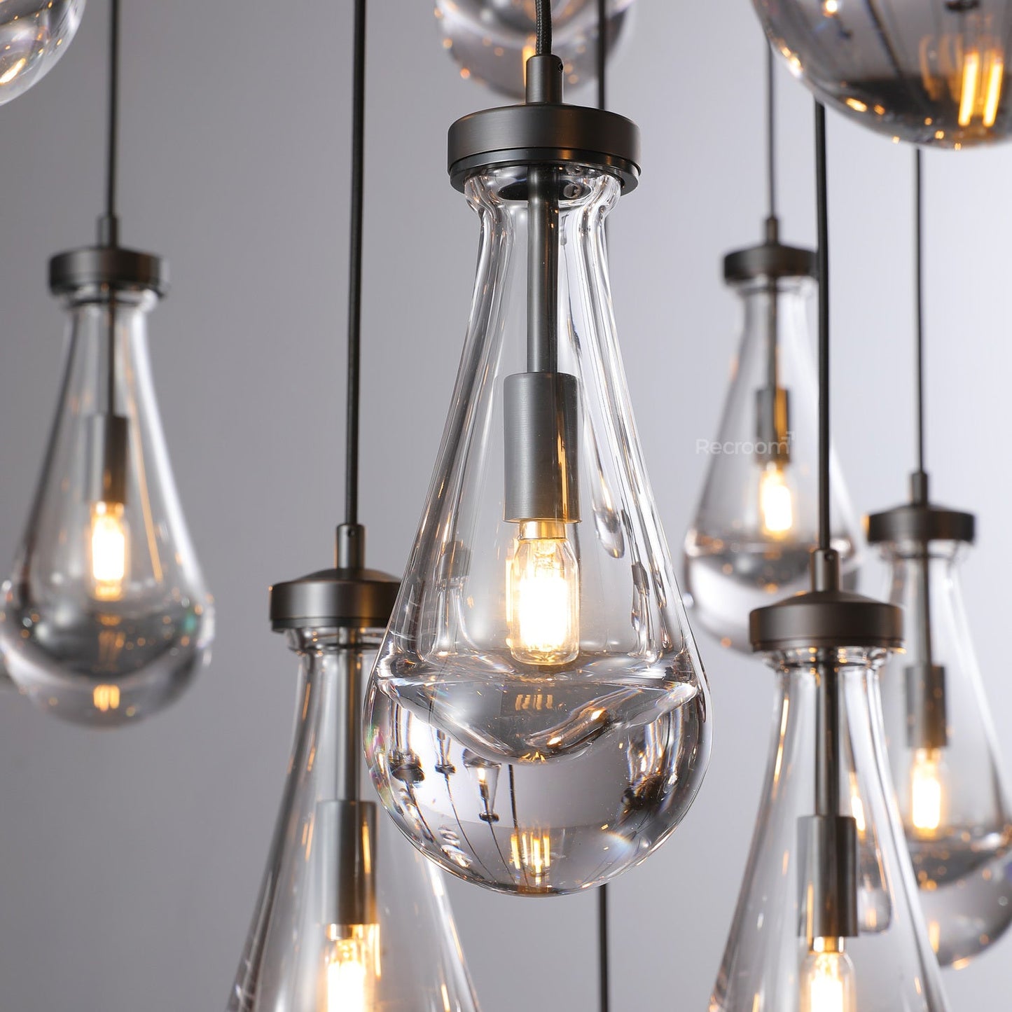 Raindrop Round Chandelier 60"