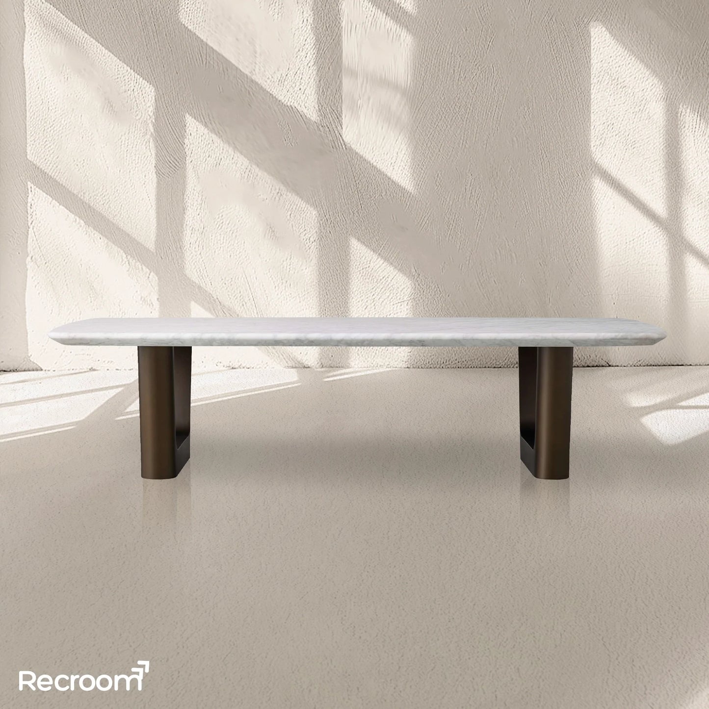 San Germani Stone Coffee Table with Rennes Base