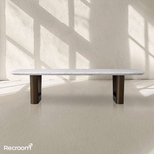 San Germani Stone Coffee Table with Rennes Base