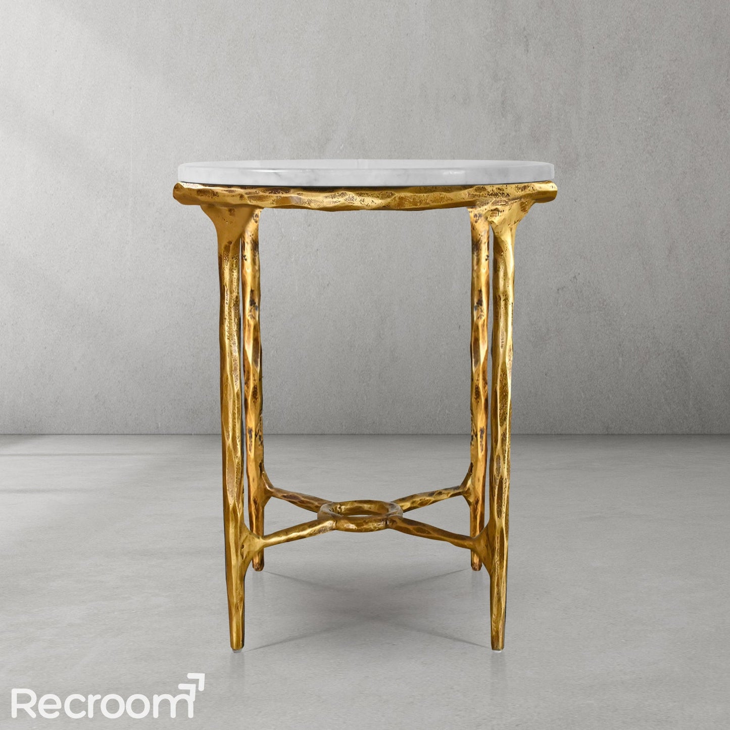 Thaddeo Round Marble Side Table 18" 22"