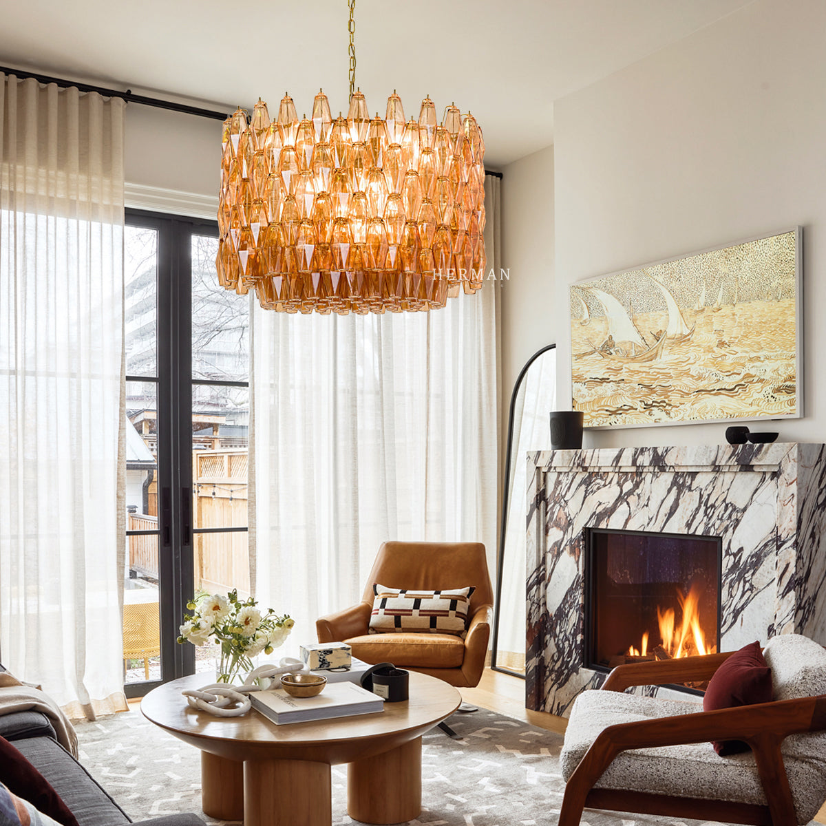 Venice Sorrento Chandelier – Two Colours Available 31.5"