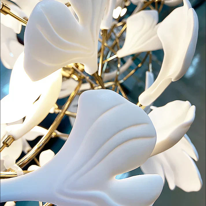 Modern Ceramic Ginkgo Chandelier
