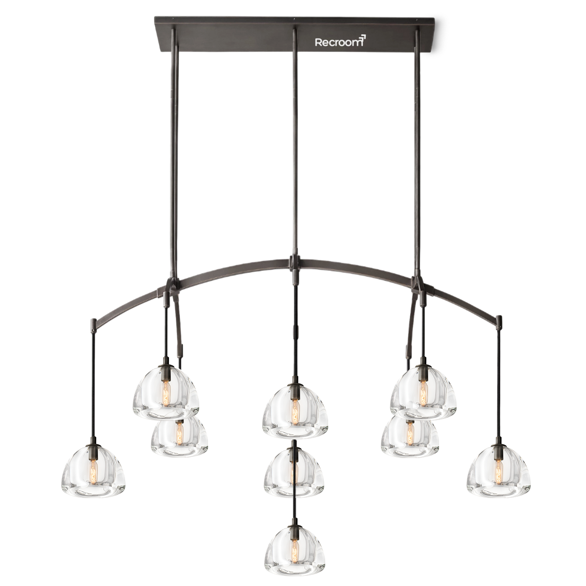 Hemisphero Linear Chandelier 54"