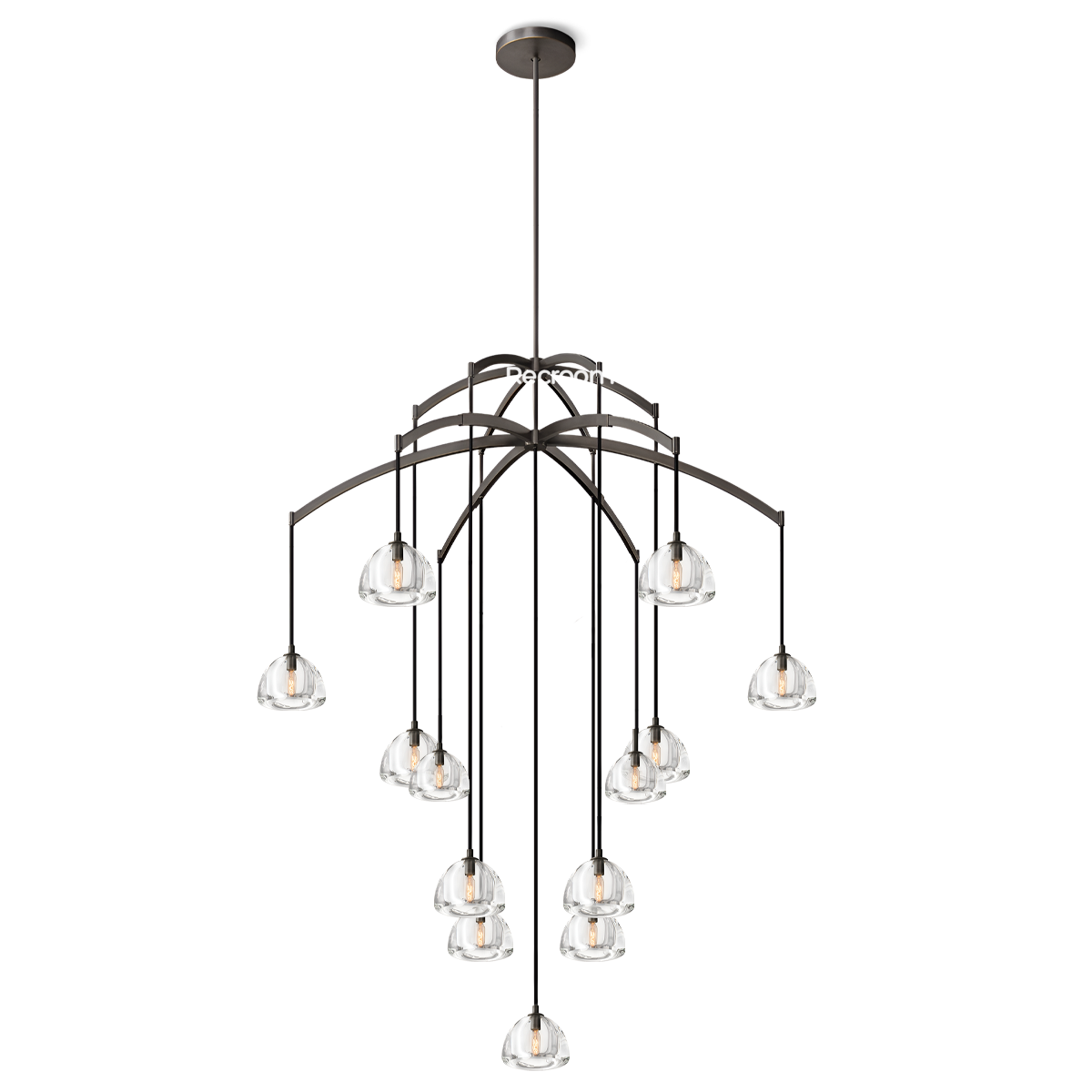 Hemisphero Round Chandelier 60"