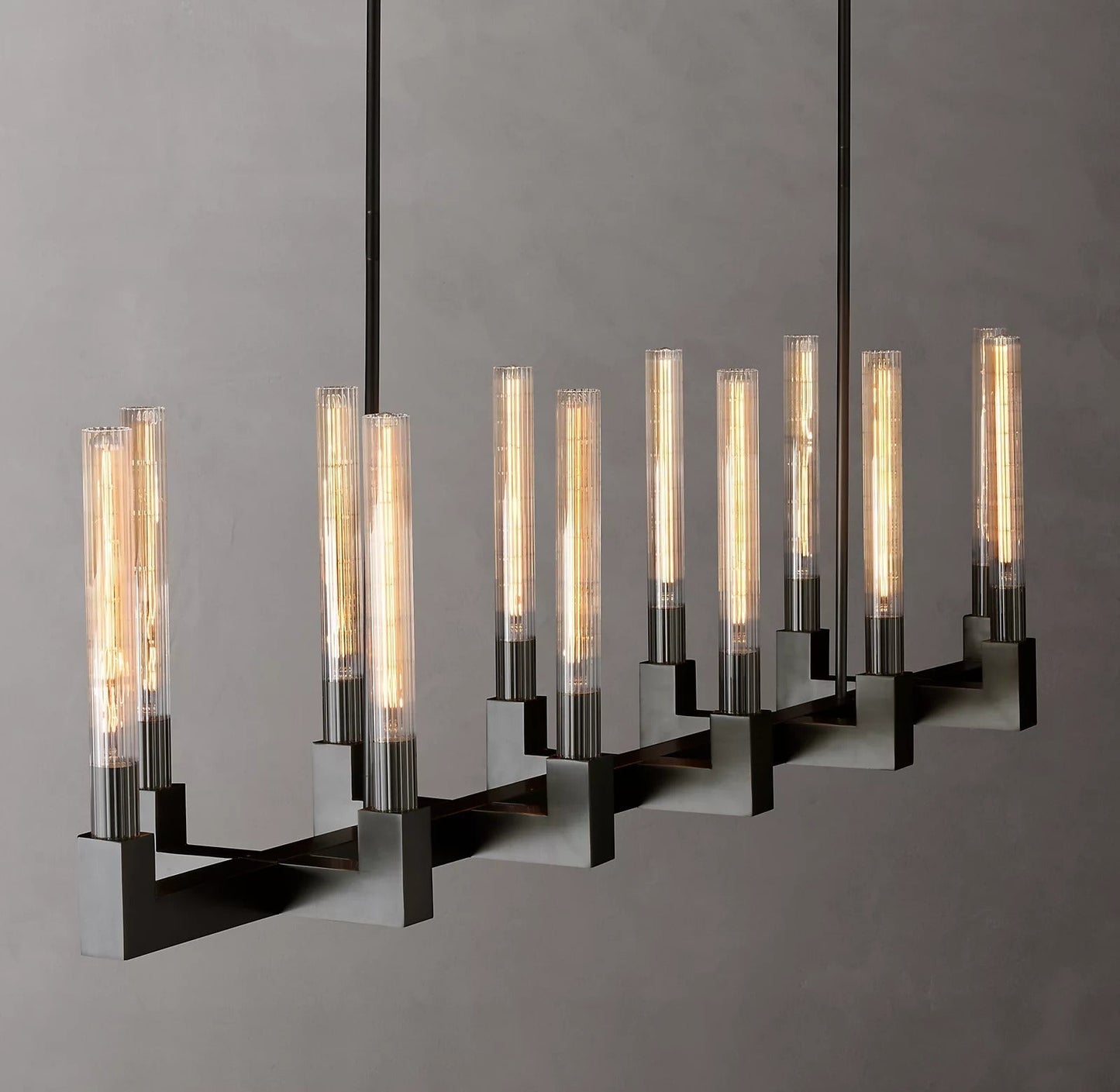 Cannel Linear Chandelier 67"