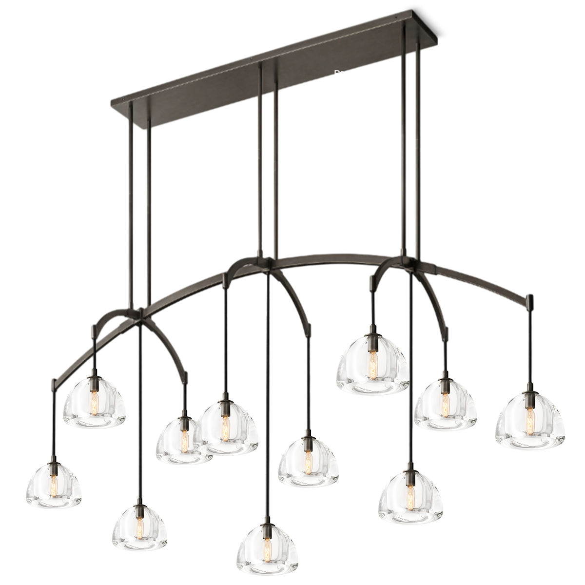 Hemisphero Linear Chandelier 72"