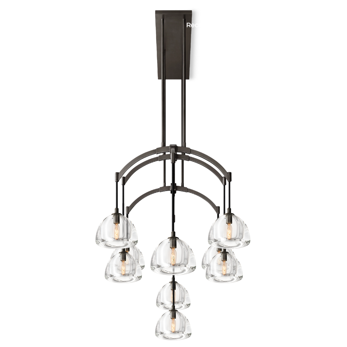 Hemisphero Linear Chandelier 54"