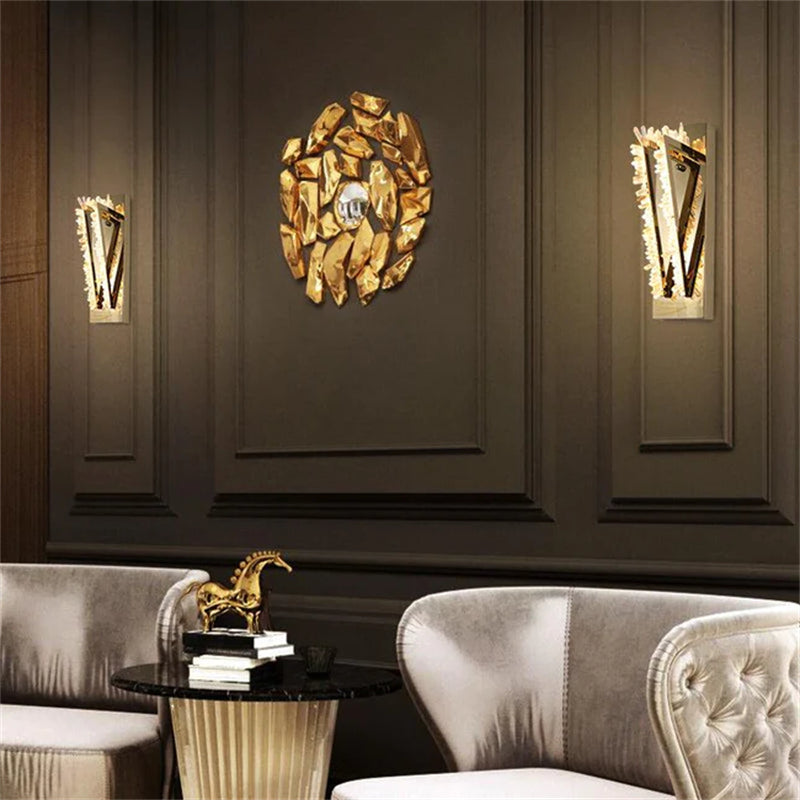 Cervine Wesley Rock Crystal Wall Sconce