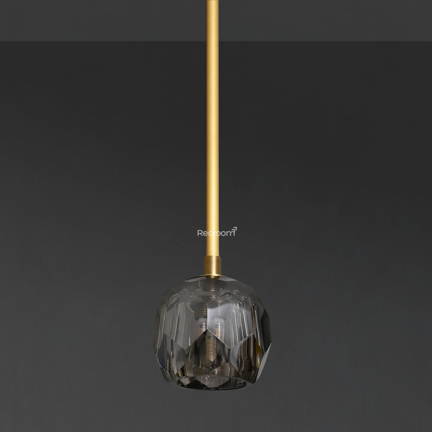 Boulew Crystal Glass Rod Pendant 5"