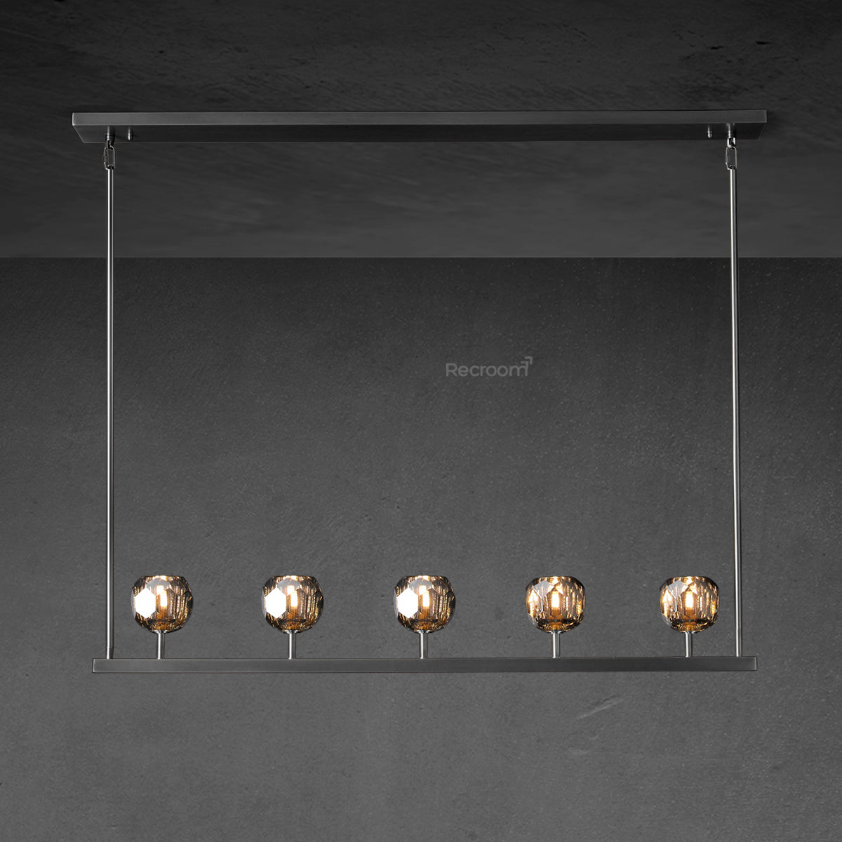 Boulew Crystal Linear Chandelier 48"