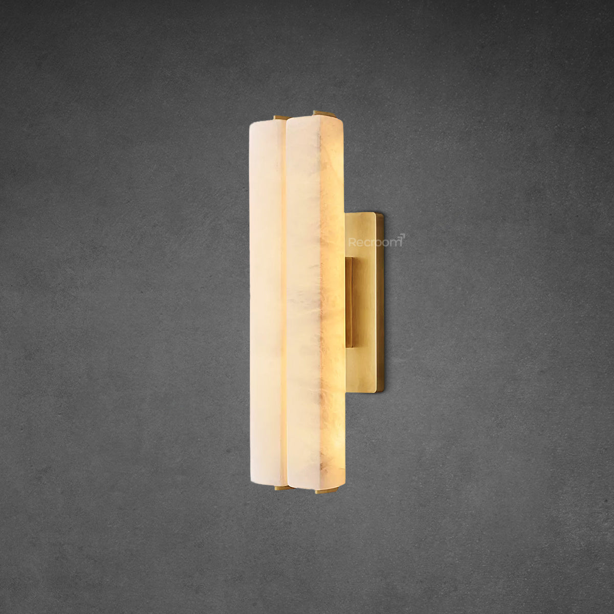 Auduben Alabaster Double Sconce 15" 19" 25"
