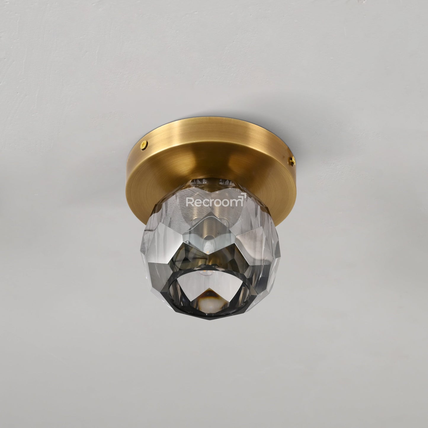 Boulew Crystal Glass Petite Flushmount 6"