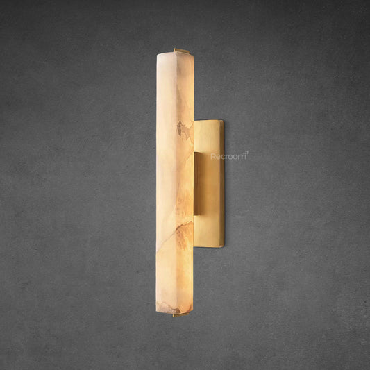 Auduben Alabaster Single Sconce 15" 19" 25"