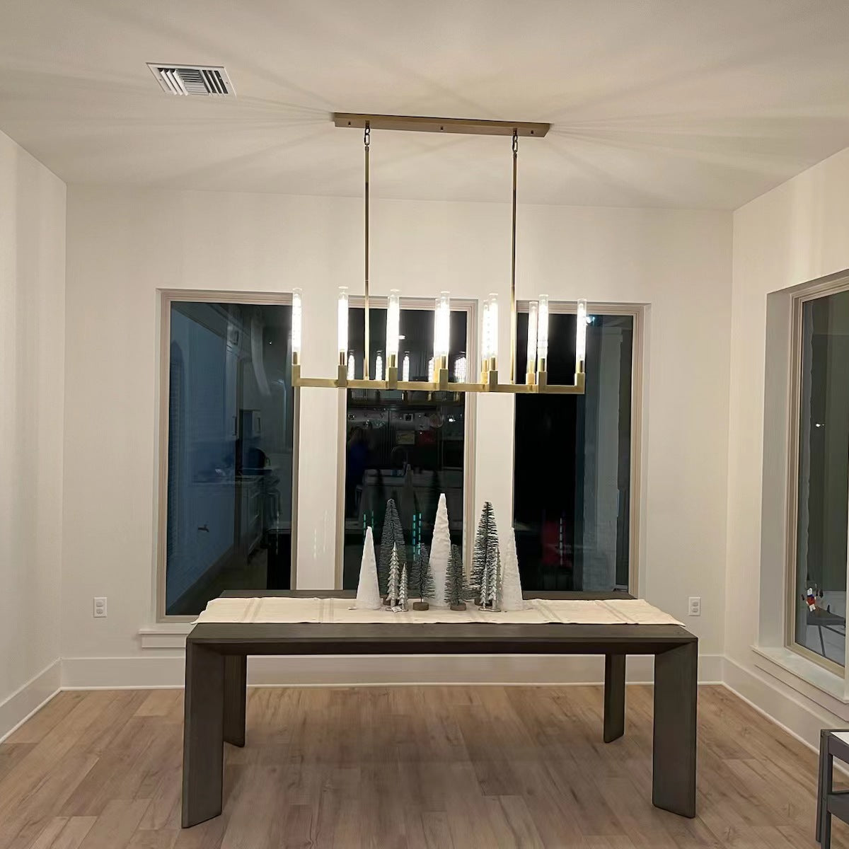 Cannel Linear Chandelier 67"