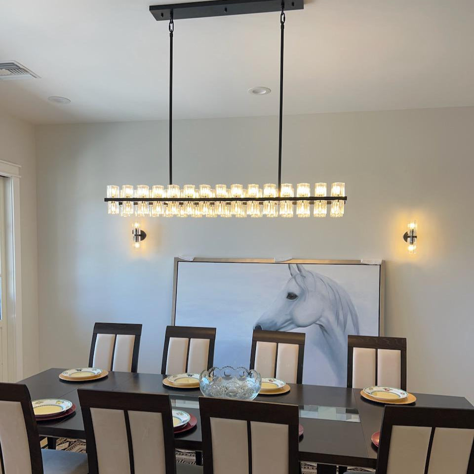 Arcachonest LED Rectangular Chandelier 54"