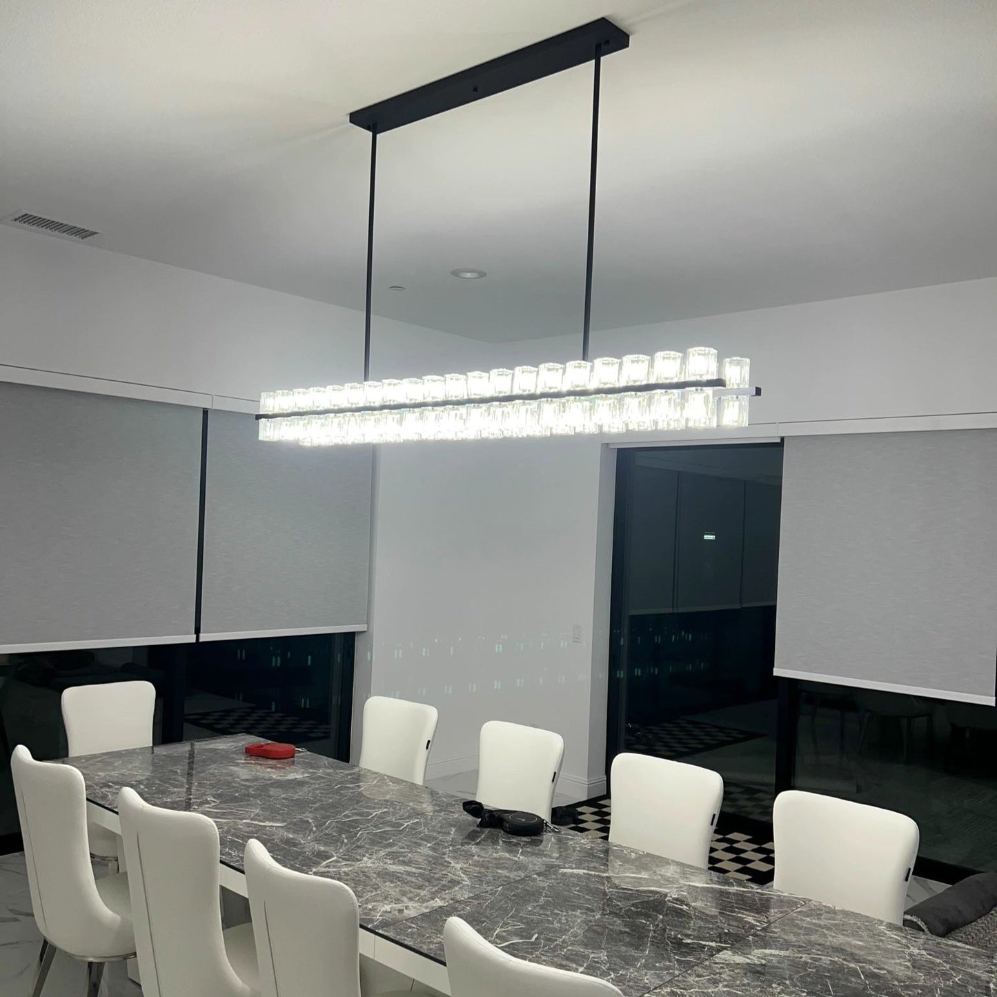 Arcachonest LED Rectangular Chandelier 54"