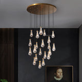 Raindrop Round Chandelier 47"
